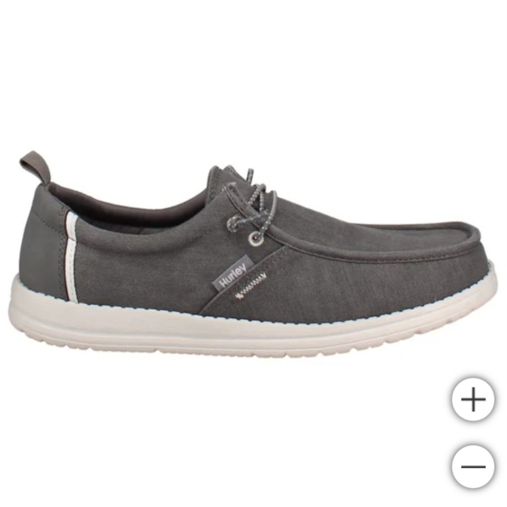 Hurley Men's Charcoal Slip-On Loafers